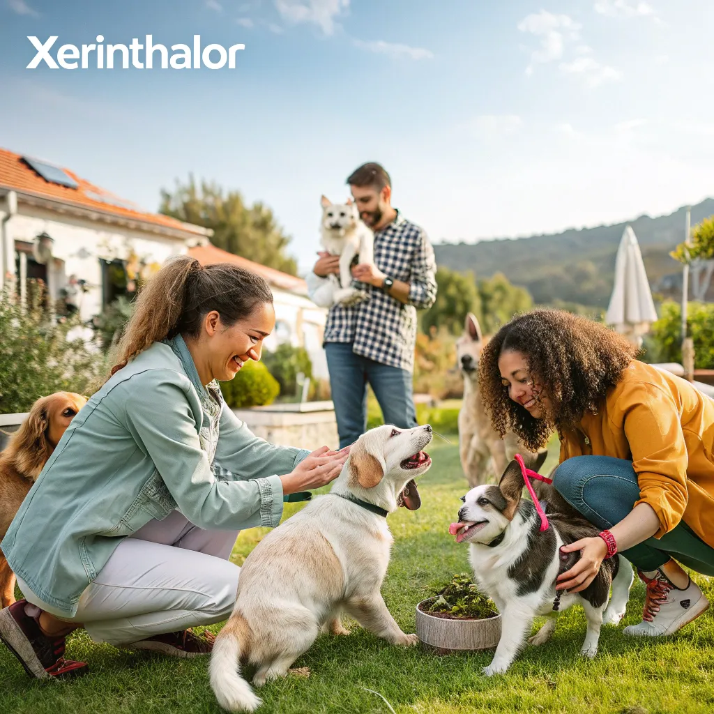 Happy pets and their owners at XERINTHALOR