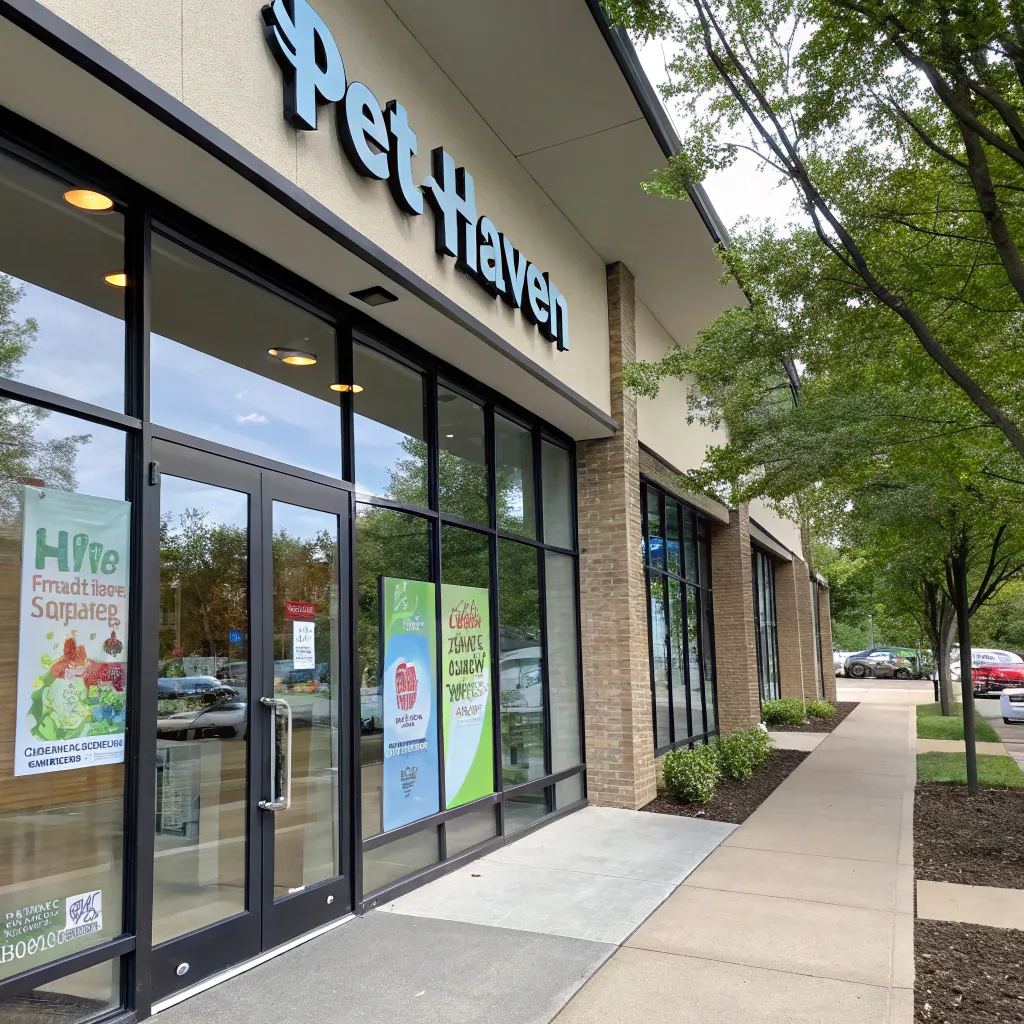 Outside view of Pet Haven Store